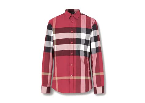 Burberry Check Stretch Cotton Poplin Shirt Parade 